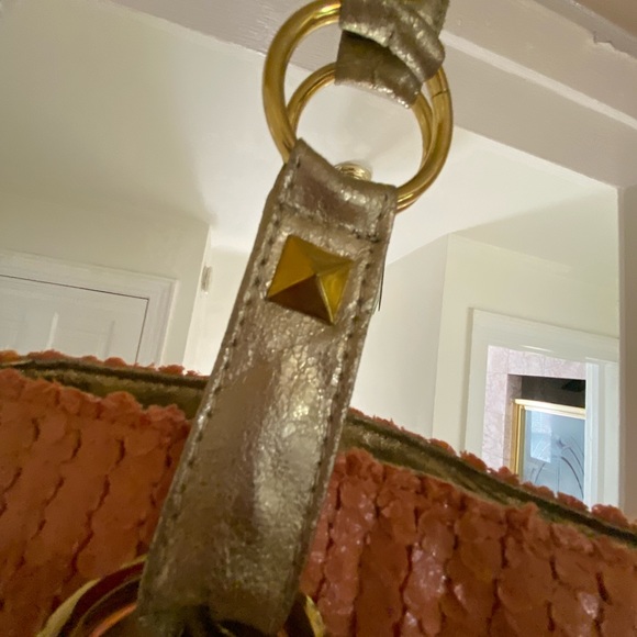 Big Buddha Peach Tote bag with gold trim - Picture 5 of 11